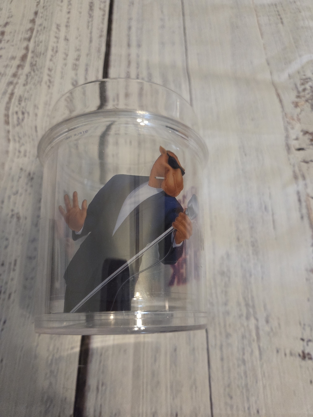 The Hard Pack Clear Promotional Cup - Purple Accent - Picture 2 of 5